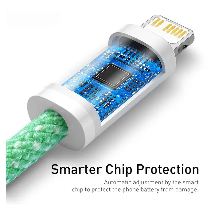 Дата кабель USB-C to Lightning 2.0m 20W purple Baseus (CALD000105) изображение 6