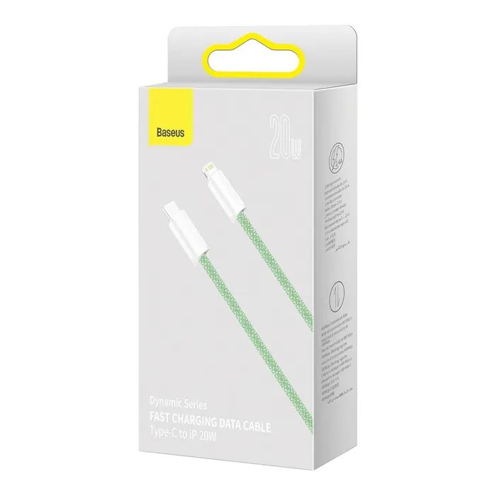 Дата кабель USB-C to Lightning 2.0m 20W purple Baseus (CALD000105) изображение 8