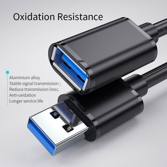 Дата кабель USB 3.0 AM/AF 3.0m Essager (EXCAM-YTD01) изображение 9