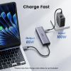 Концентратор Ugreen USB-C to HDMI + 2xUSB 3.2 + 2xUSB-C 3.2 + PD CM511 gray (35999) изображение 4 Концентратор Ugreen USB-C to HDMI + 2xUSB 3.2 + 2xUSB-C 3.2 + PD CM511 gray (35999) изображение 4