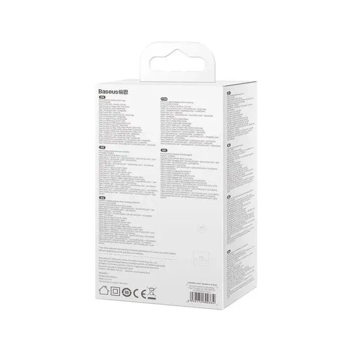 Зарядний пристрій Baseus 2xUSB-C 65W + 2xUSB GaN + cable USB-C to USB-C 100W 1.0m black (CCGP040101) зображення 7