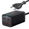 Зарядний пристрій Baseus 2xUSB-C 65W + 2xUSB GaN + cable USB-C to USB-C 100W 1.0m black (CCGP040101)