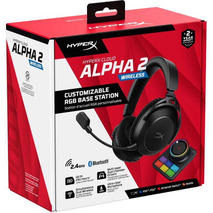 Наушники HyperX Cloud Alpha 2 Wireless Black (AJ5C7AA) изображение 11