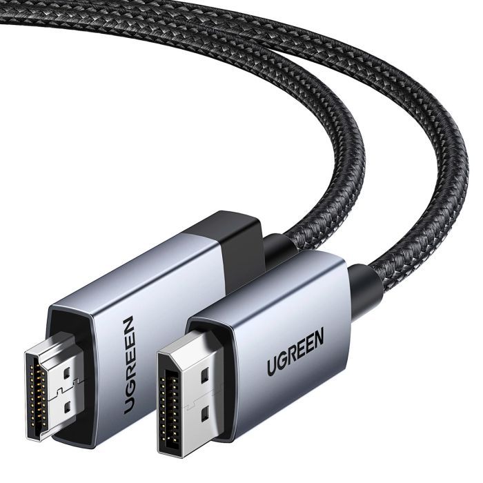Кабель мультимедійний DisplayPort M to HDMI M 1.0m V2.0 4K60Hz DP119 black Ugreen (15773) зображення 2