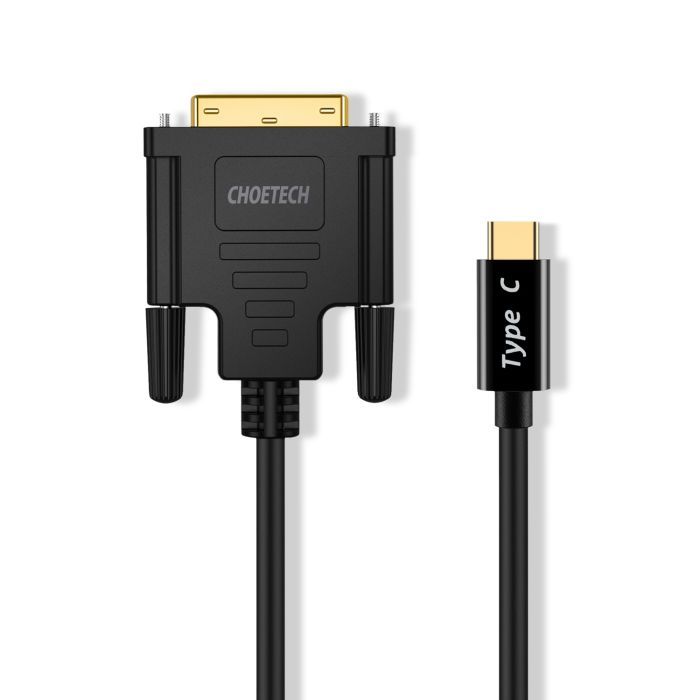 Кабель мультимедійний USB-C to DVI M 1.8m black Choetech (XCD-0018-BK) > ціни в Києві та Україні Кабель мультимедійний USB-C to DVI M 1.8m black Choetech (XCD-0018-BK)