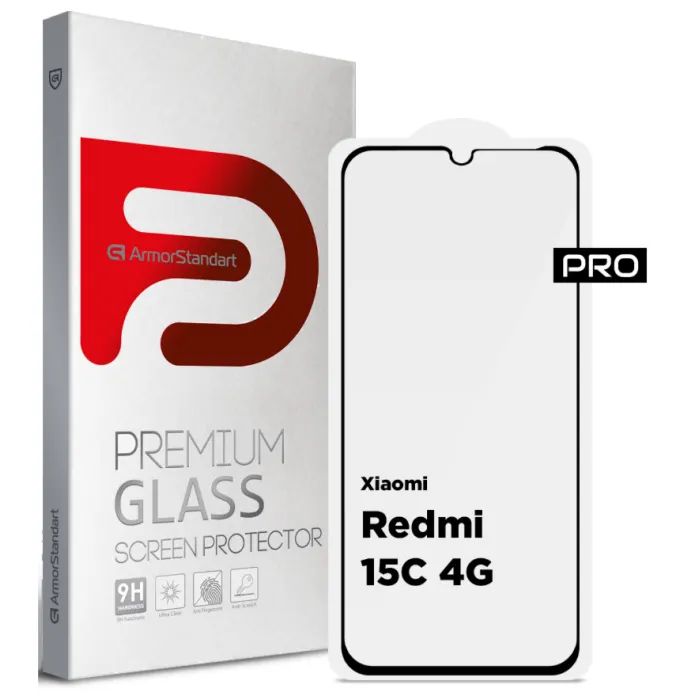 Скло захисне Armorstandart Pro Xiaomi Redmi 15C 4G (ARM85416) > ціни в Києві та Україні Скло захисне Armorstandart Pro Xiaomi Redmi 15C 4G (ARM85416)