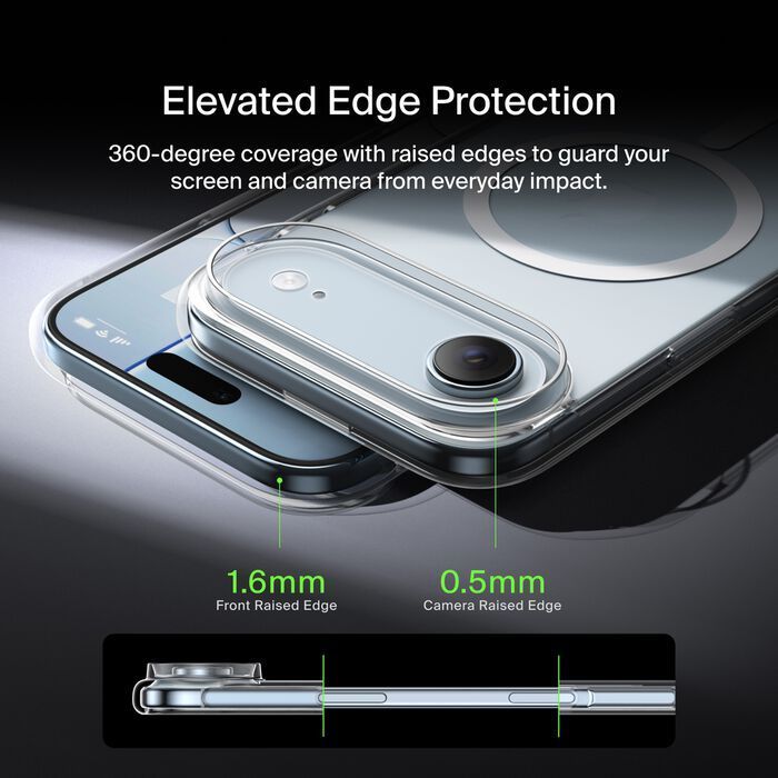Чехол для мобильного телефона Belkin Magnetic Protective Clear iPhone Air (MSA033HQCL) изображение 5