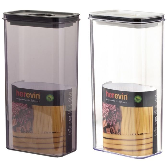 Пищевой контейнер Herevin Canister-Vacuum Lid-White-Black вакумна кришка 0.6 л (161174-000)