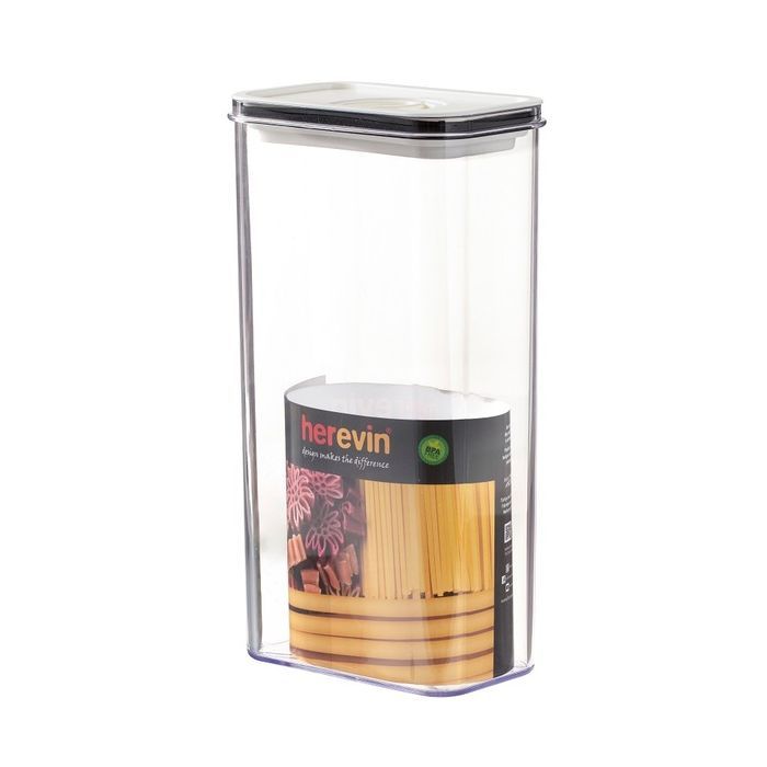 Пищевой контейнер Herevin Canister-Vacuum Lid-White-Black вакумна кришка 0.6 л (161174-000) изображение 2