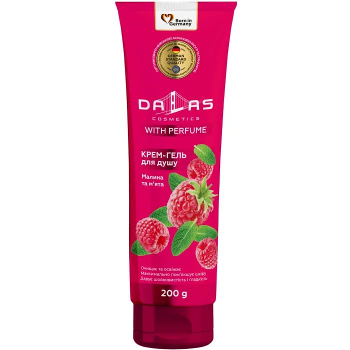Гель для душа Dalas Cosmetics Малина и мята 200 г (4262396142153)