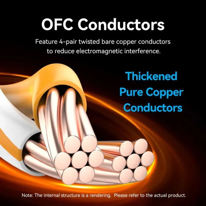 Патч-корд 15м, S/FTP cat 8 RJ-45 black Vention (IKABN) зображення 6