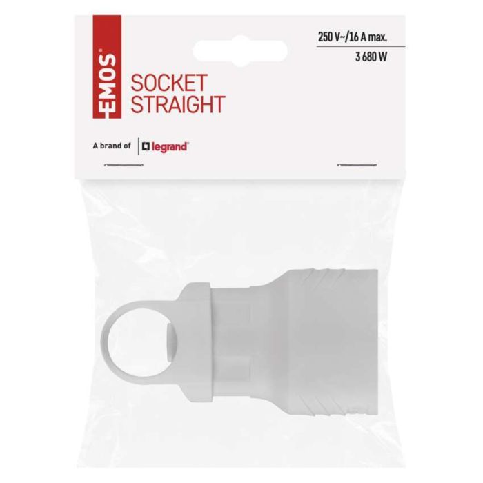 Колодка для подовжувача EMOS біла з заземленням (P0047) зображення 5