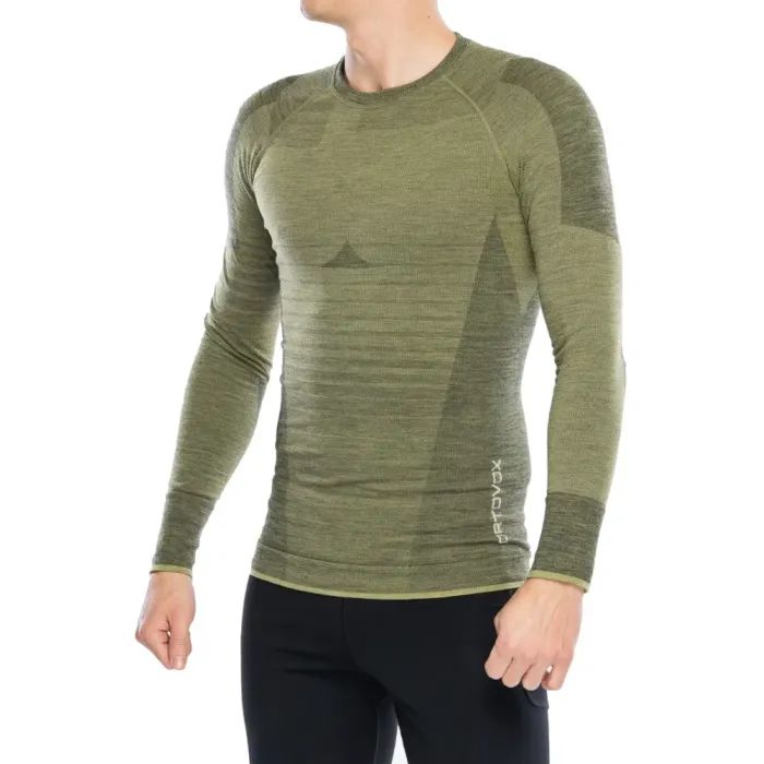 Термокофта Ortovox 230 Competition Long Sleeve Mns wild herbs - M - оливковий (025.001.1031)