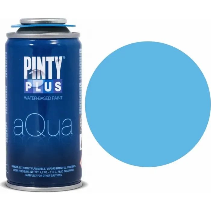 Краска-аэрозоль Pintyplus на водній основі Aqua, Блакитна насичена, 150 мл (8429576248401)