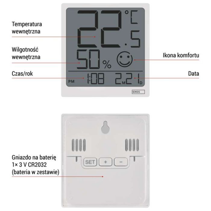 Термо-гигрометр EMOS E0522 изображение 8