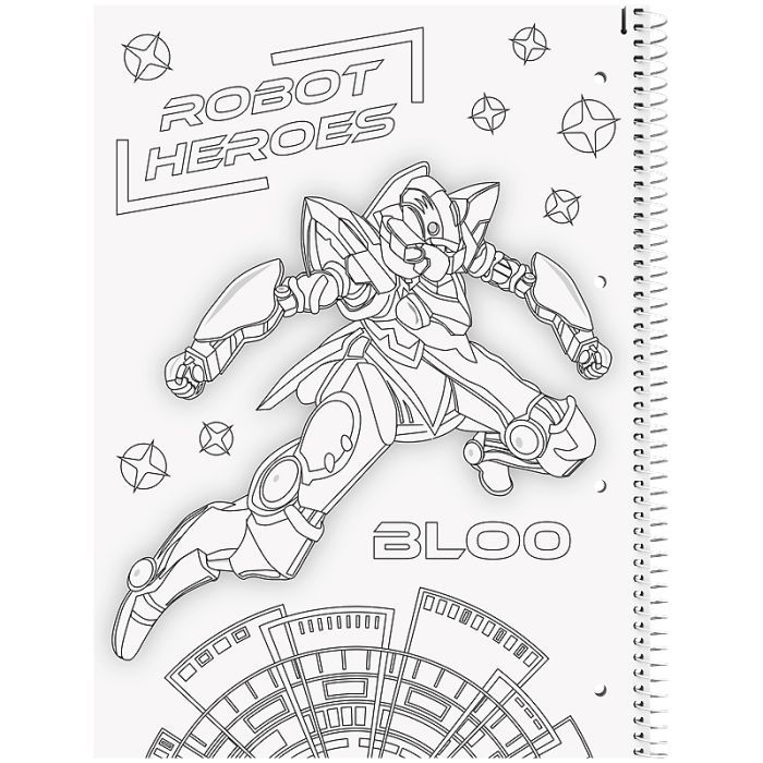 Книга записная Brunnen Колледж-блок А4 Premium Robot Heroes, клетка 80 листов (10-679 28 421) изображение 3