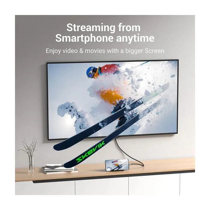 Кабель мультимедийный USB-C to HDMI M 2.0m V2.0 4K 60Hz black Vention (CRBBH) изображение 3