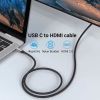Кабель мультимедийный USB-C to HDMI M 2.0m V2.0 4K 60Hz black VENTION (CRBBH) изображение 5