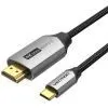 Кабель мультимедийный USB-C to HDMI M 2.0m V2.0 4K 60Hz black Vention (CRBBH)