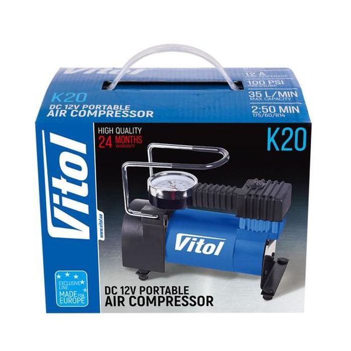 Автомобільний компресор VITOL K-20 100psi/12Amp/35л (K-20) зображення 8