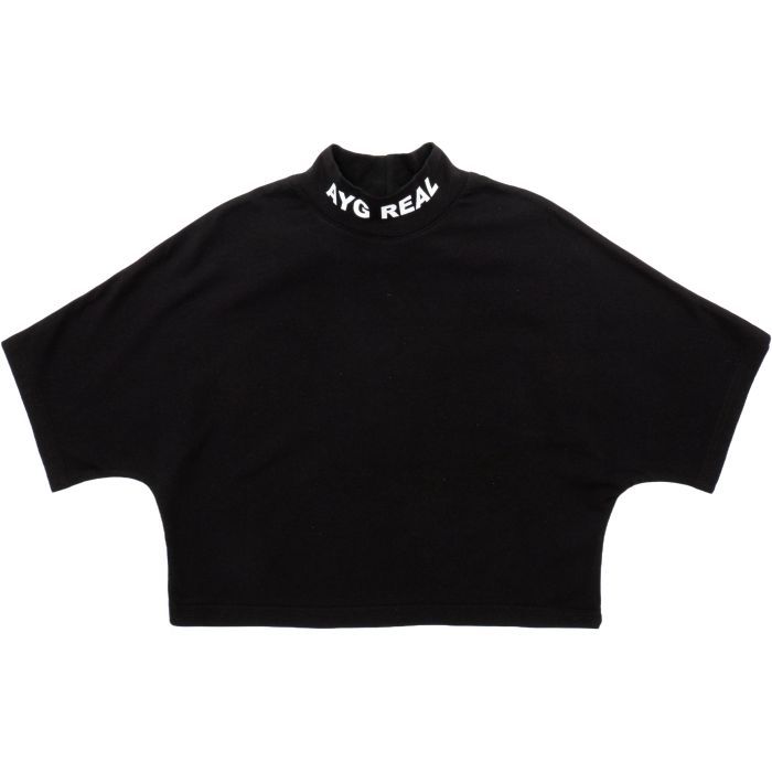 Футболка детская A-Yugi укороченная (7032-134G-black)