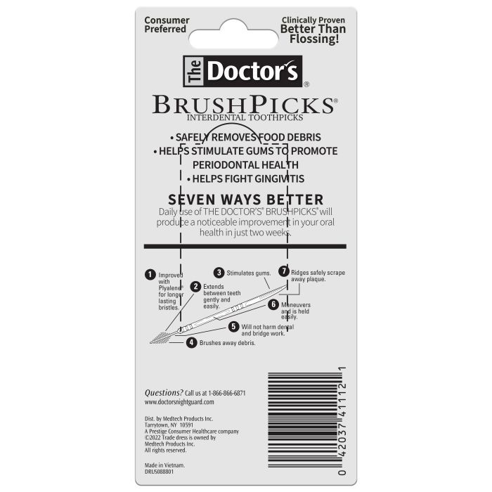 Зубочистки The Doctor's 120 шт. (042037411121) зображення 2