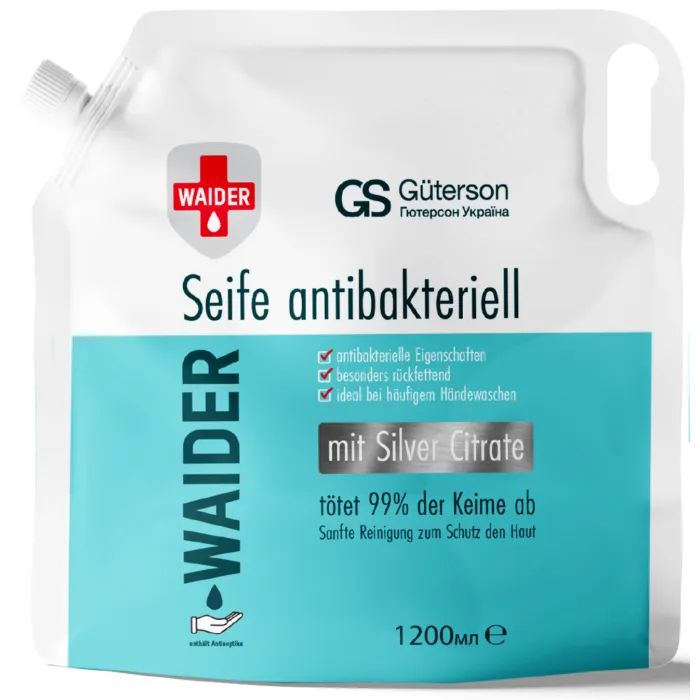 Рідке мило Waider Антибактеріальної дії 1.2 л (4820204703585)