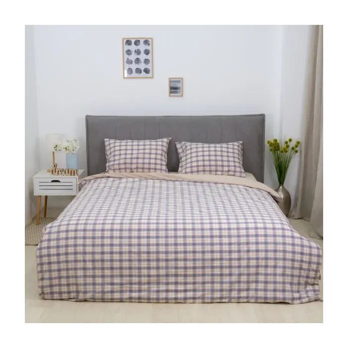 Постільна білизна Viluta 06 Wash Варена бавовна геометрія (50 х 70 - 2 шт) двоспальний (06_Wash_Printed_dv) зображення 2