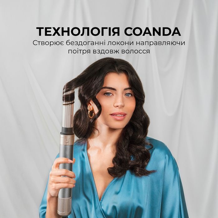 Стайлер Cecotec Bamba CeramicCare 2in1 AirGlam Black (CCTC-00244) изображение 2