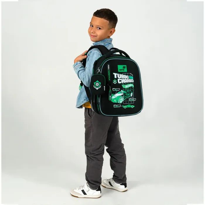 Портфель Kite Education каркасний 555 Hot Wheels (HW26-555S) зображення 12