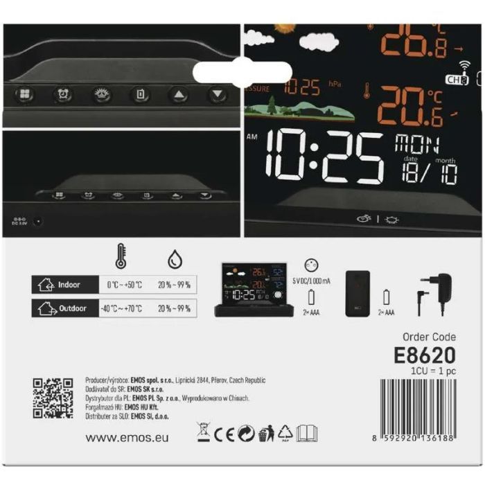 Метеостанция EMOS E8620 изображение 11