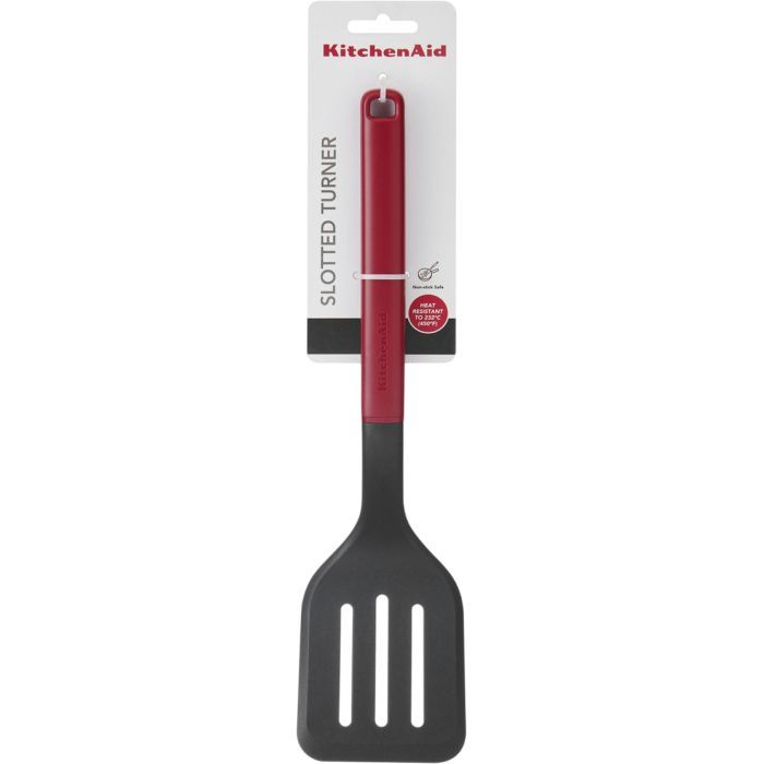 Лопатка кухонна KitchenAid Classic з прорізами 34 см білий (KHA002OHPNG) зображення 3