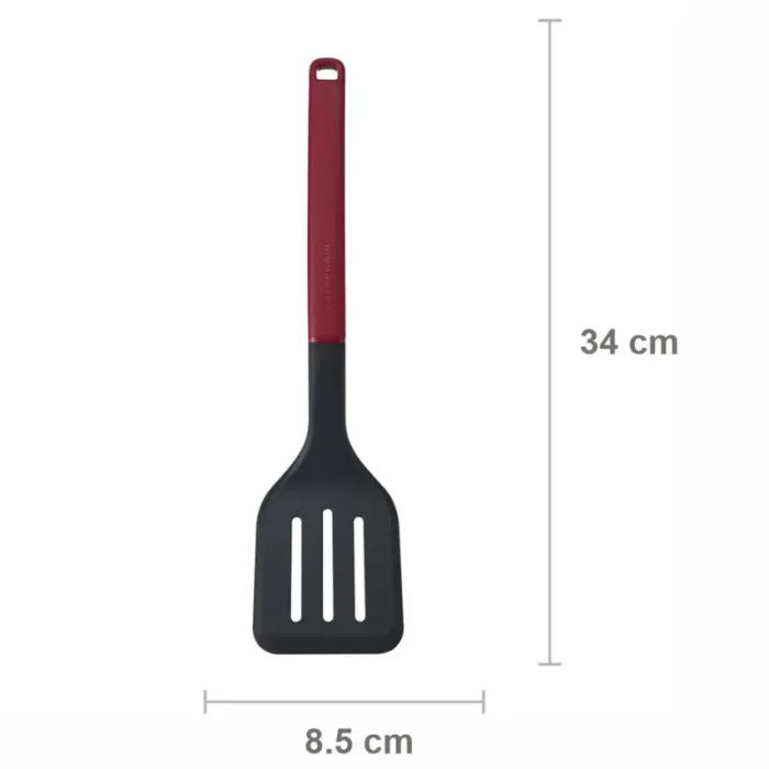 Лопатка кухонна KitchenAid Classic з прорізами 34 см білий (KHA002OHPNG) зображення 4