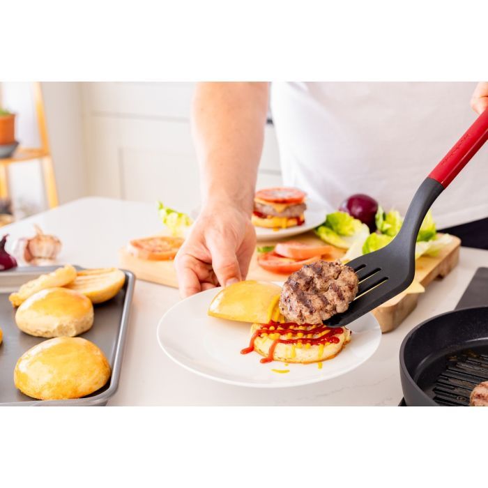 Лопатка кухонна KitchenAid Classic з прорізами 34 см білий (KHA002OHPNG) зображення 6