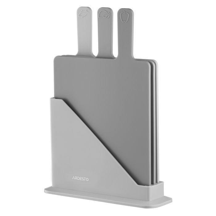 Дошка для нарізання Ardesto Fresh, Набір 3шт, 24.1х33х7.9см, сірий (AR1403GRB) зображення 2