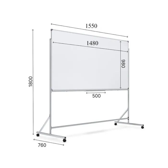 Флипчарт Sector двухсторонний магнитный, мело 150х100 см (КМ-1510) изображение 6