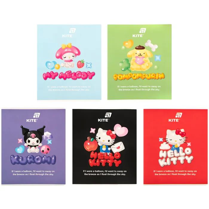 Зошит Kite Hello Kitty and Friends, 24 аркуша, клітинка (HK26-238-2)