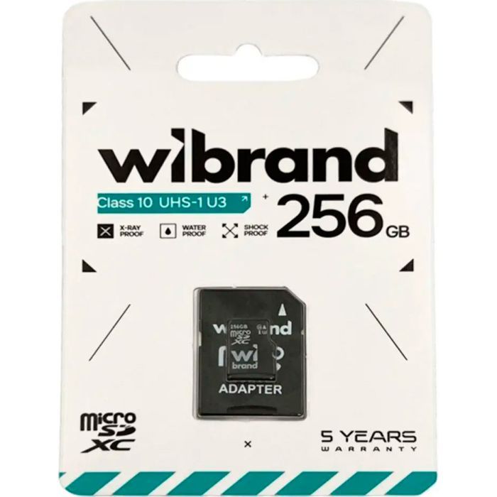 Карта памяти Wibrand 256GB microSD class 10 UHS-I U3 (WICDHU3/256GB-A) изображение 2