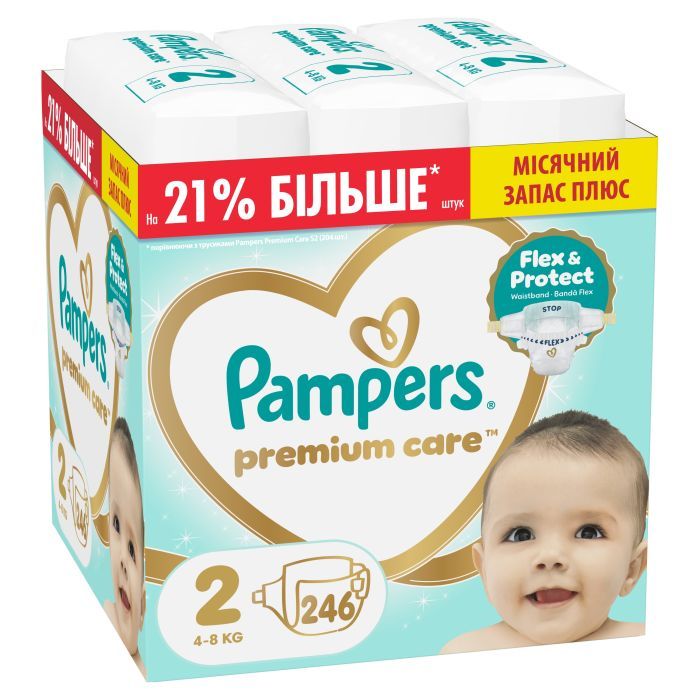 Подгузники Pampers Premium Care Размер 2 (4-8 кг) 46 шт (8001841104799)