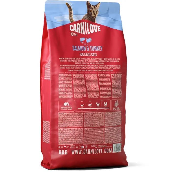 Сухий корм для кішок Carnilove Active Salmon & Turkey 6 кг (8595602581610) зображення 2