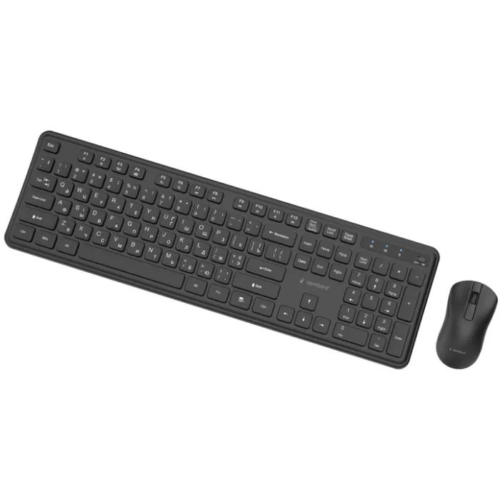 Комплект Gembird Slim Pro Business Wireless Black (KBS-WPS-01-CYRL) изображение 3