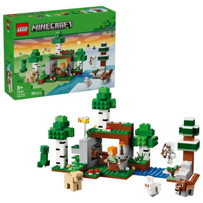 Конструктор LEGO Minecraft Приключение в первую ночь (21593)
