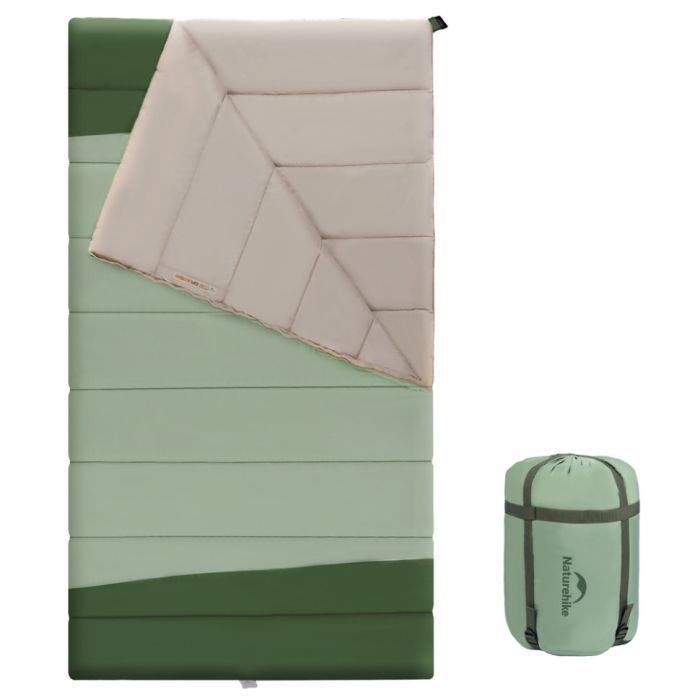 Спальний мішок Naturehike двомісний CNK2300019 зелений (6976507665223)