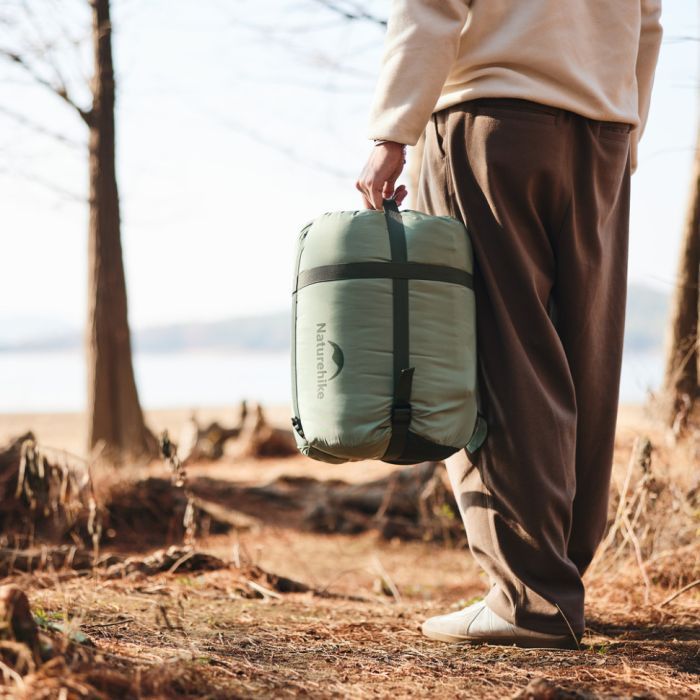 Спальний мішок Naturehike двомісний CNK2300019 зелений (6976507665223) зображення 5