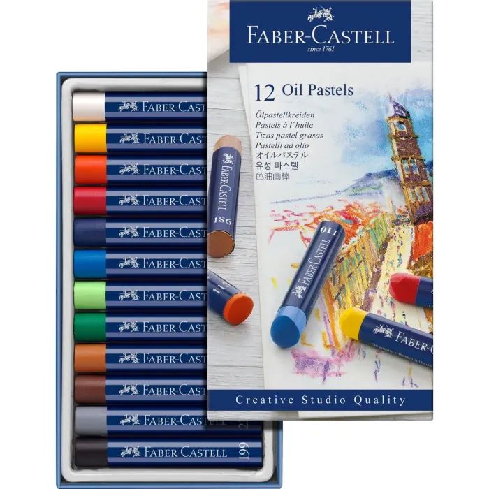 Пастель Faber-Castell GoldFaber, масляна, 12 кольорів (127012) (5519) изображение 2