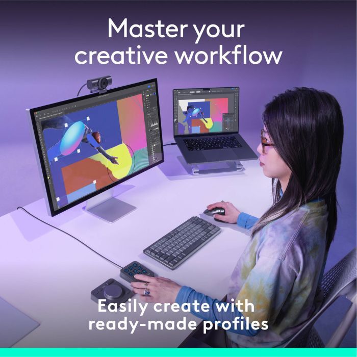 Набір блогера Logitech MX Creative Console Black (920-012931) зображення 6