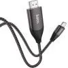 Кабель мультимедійний USB-C to HDMI M 2.0m 4K30Hz gray HOCO (6931474755025) зображення 2