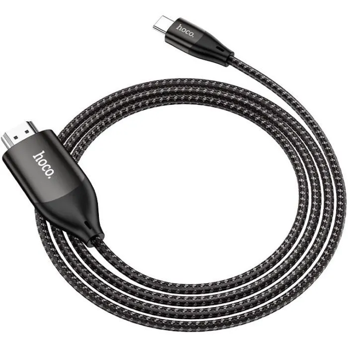 Кабель мультимедійний USB-C to HDMI M 2.0m 4K30Hz gray HOCO (6931474755025) зображення 6