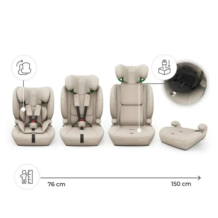Автокресло Kinderkraft Comfort Up 2 Plus i-Size Beige (KCCOUP02BEGPL00) (5902533931460) изображение 9