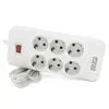Сетевой фильтр питания Meilepai F33, 6 роз EU White (F33-White)